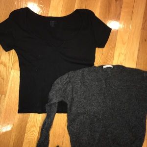 Brandy melville cashmere sweater and top
